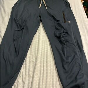 Vuori Men's Navy Joggers with Zipper Pocket